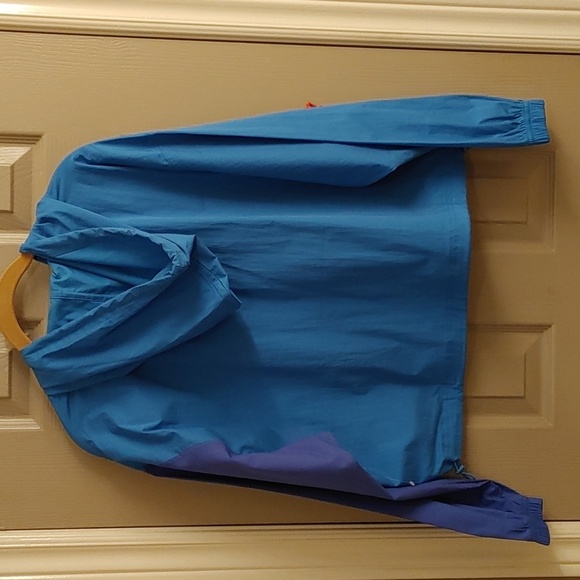 Nwot Women's Colorblock Oversized Cropped Jacket Size Medium - Picture 3 of 16